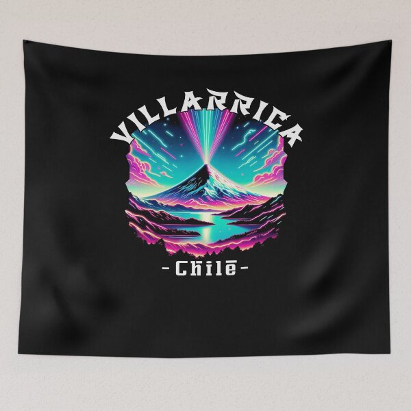 Item preview, Villarrica Volcano Chile Artistic Eruption Skyline Graphic designed and sold by SambaStyles.