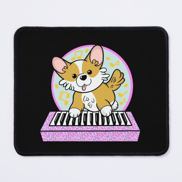 Item preview, Cute Corgi Plays Piano designed and sold by DrawsCutePaws.