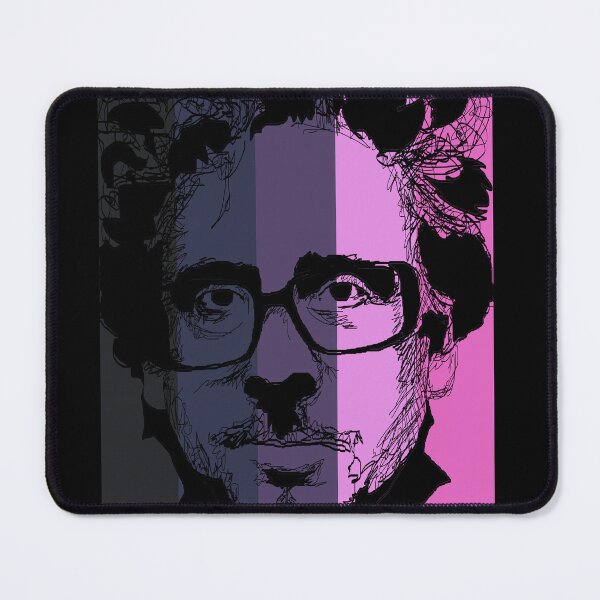Item preview, Tim Burton in stripy background! designed and sold by burrotees.