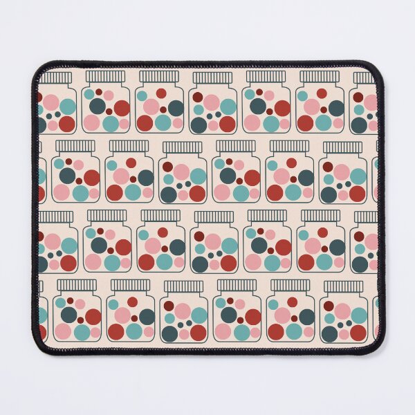 Item preview, Retro pattern No.56a- retro jars pinks and blues designed and sold by TalkingHerds.