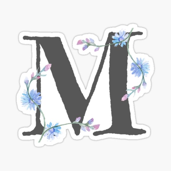 Item preview, Flowery 'M' designed and sold by vmiro.