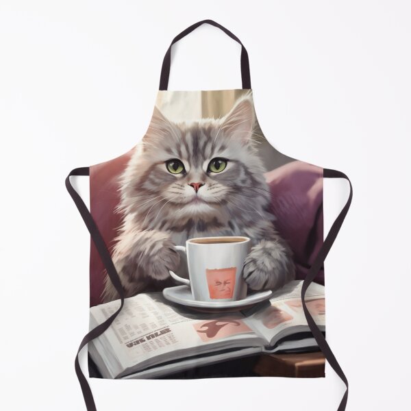 Item preview, Caffeinated Whiskers: Kitty's Cozy Morning designed and sold by vk09.