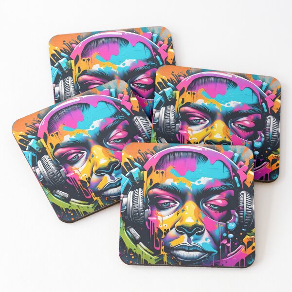 Item preview, Colorful Graffiti Headphones designed and sold by DisneyKrayzie.