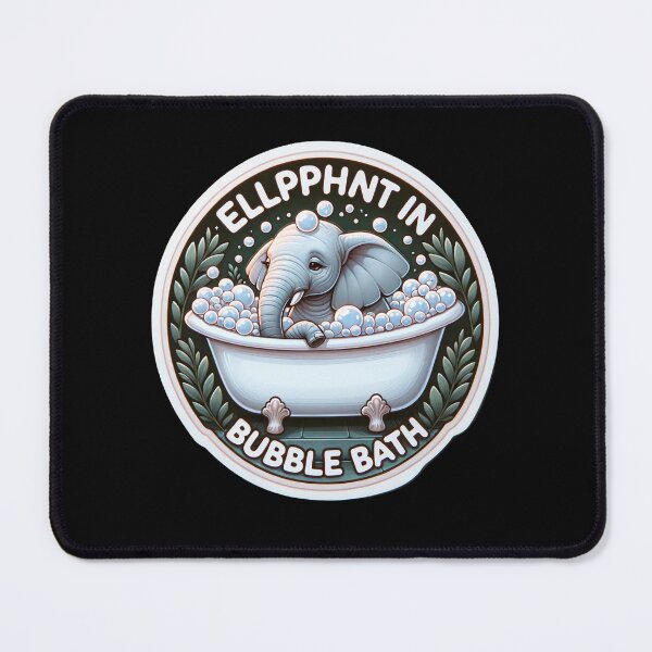 Item preview, Elephant in Bubble Bath designed and sold by Master-Print.
