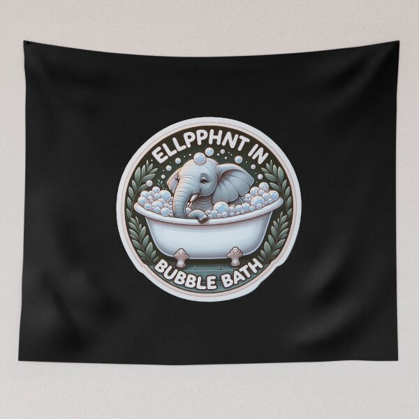 Item preview, Elephant in Bubble Bath designed and sold by Master-Print.
