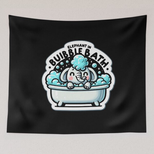 Item preview, Elephant in Bubble Bath designed and sold by Master-Print.
