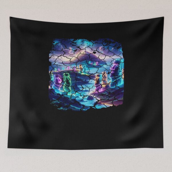 Item preview, Rapa Nui National Park Easter Island Chile Neon designed and sold by SambaStyles.