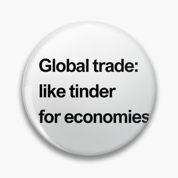 Item preview, Global trade: like tinder for economies black designed and sold by newprojectvibe.