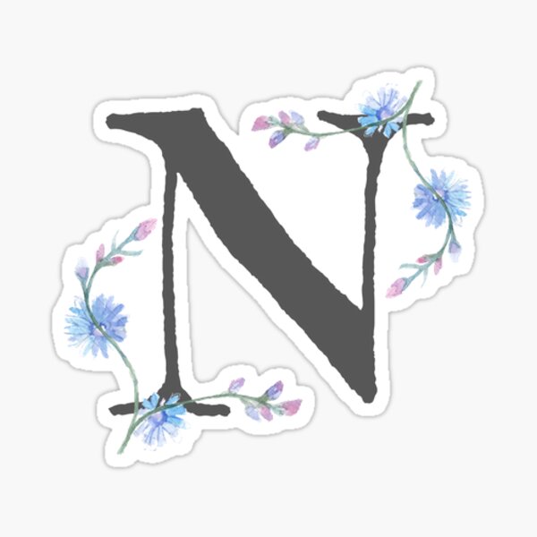 Letter N Stickers | Redbubble