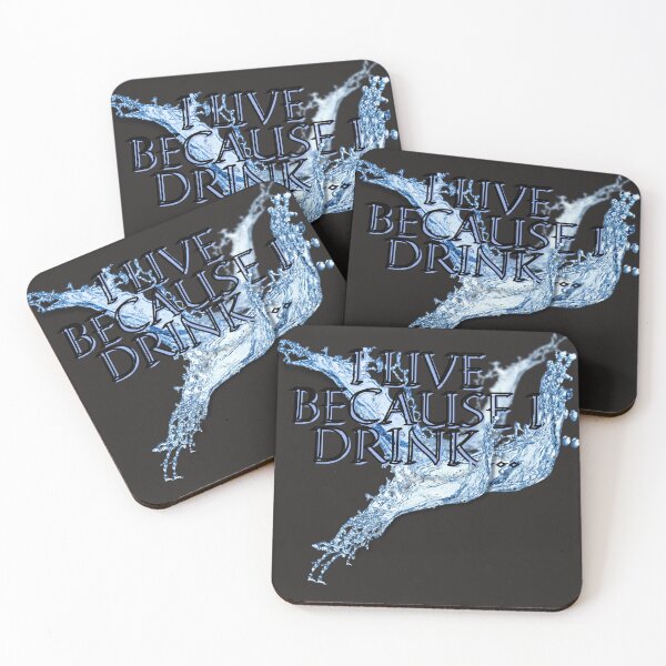 Item preview, I live because I drink... designed and sold by BrightHamster.