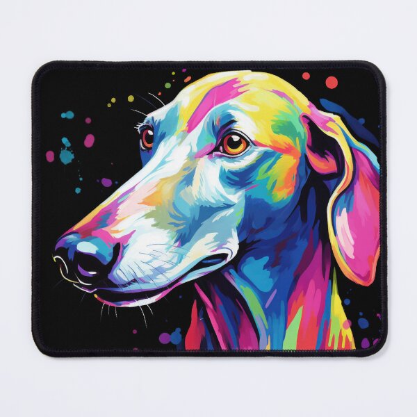 Item preview, colorful Sloughi colorful dog painting designed and sold by WallyPink.