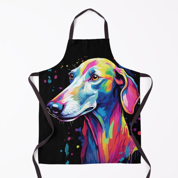 Item preview, colorful Sloughi colorful dog painting designed and sold by WallyPink.