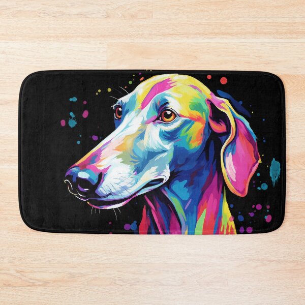 Item preview, colorful Sloughi colorful dog painting designed and sold by WallyPink.
