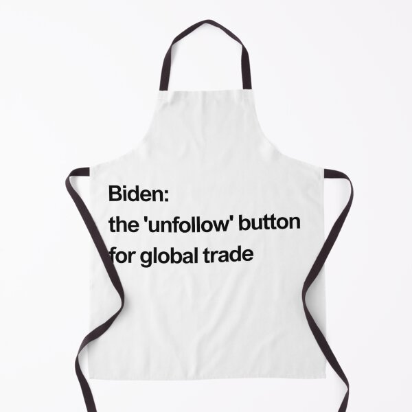 Item preview, Biden: the 'unfollow' button for global trade black designed and sold by newprojectvibe.