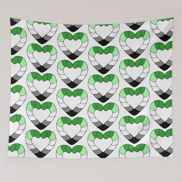 Item preview, Aromantic Pride Flag Candy Cane designed and sold by HarveyHandcraftsandDesigns.