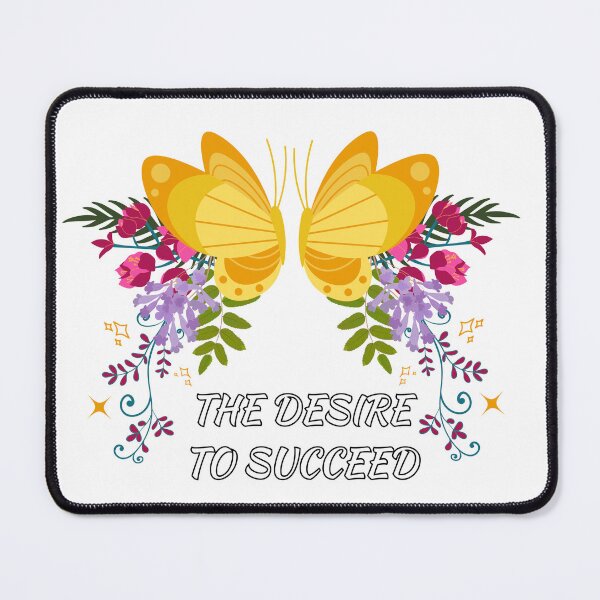 Item preview, The Desire To Succeed Butterfly and Flowers designed and sold by Quote Gallery.