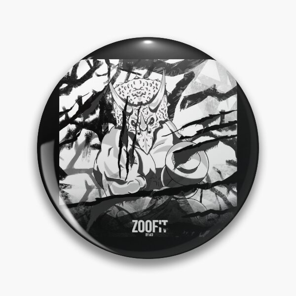 Item preview, ZOOFIT: TRICERATOPS (TATTERED) designed and sold by Zoo-by-AJ.