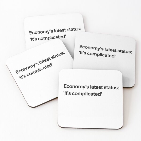 Item preview, Economy's latest status: It's complicated black designed and sold by newprojectvibe.