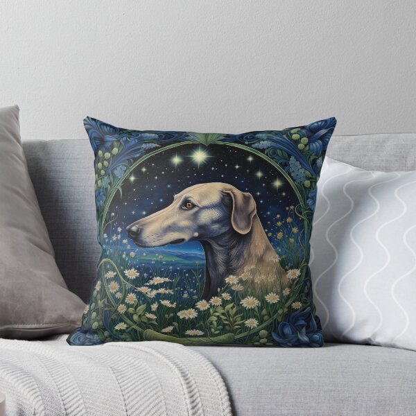 Item preview, Sloughi Arabian Greyhound, dog in vintage retro style designed and sold by WallyPink.