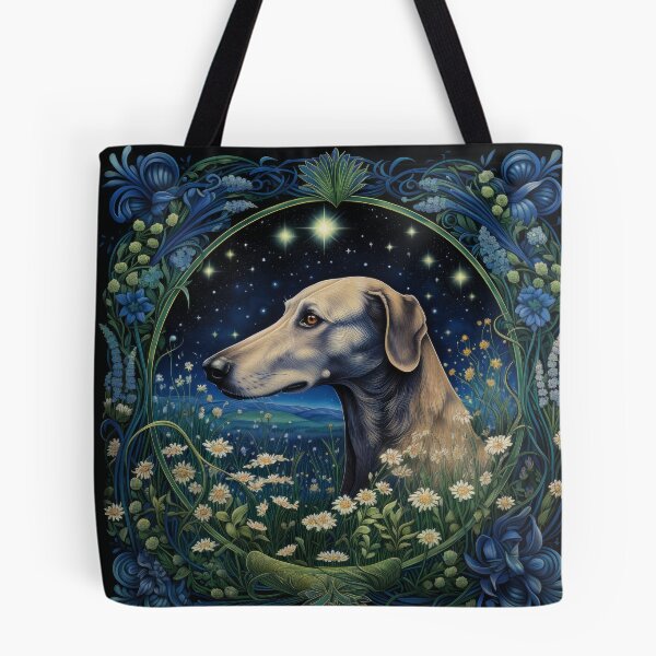 Item preview, Sloughi Arabian Greyhound, dog in vintage retro style designed and sold by WallyPink.