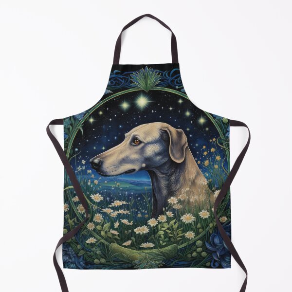 Item preview, Sloughi Arabian Greyhound, dog in vintage retro style designed and sold by WallyPink.
