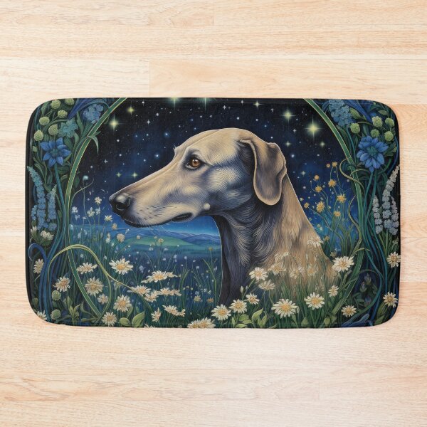 Item preview, Sloughi Arabian Greyhound, dog in vintage retro style designed and sold by WallyPink.