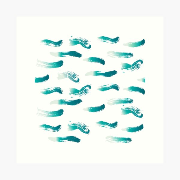Item preview, Beautiful Blue and Turquoise Paint Brush theme designed and sold by EMMonovi.