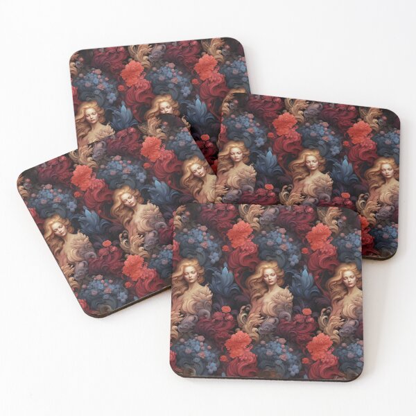 Item preview, Floral Pattern With Vintage Women Colorful Flowers designed and sold by xxEJxx.