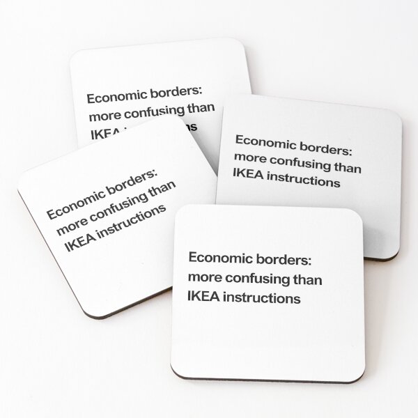 Item preview, Economic borders: more confusing than IKEA instructions black designed and sold by newprojectvibe.