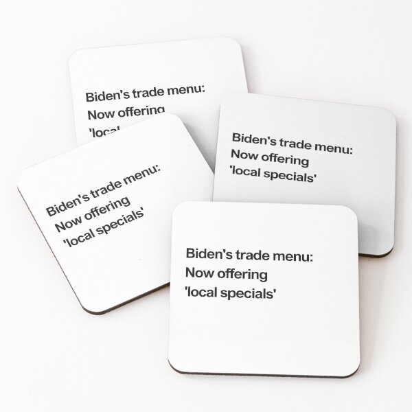 Item preview, Biden's trade menu: now offering 'local specials' black designed and sold by newprojectvibe.