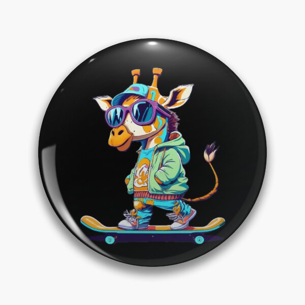 Item preview, Giraffe on Skateboard designed and sold by box-artshop.