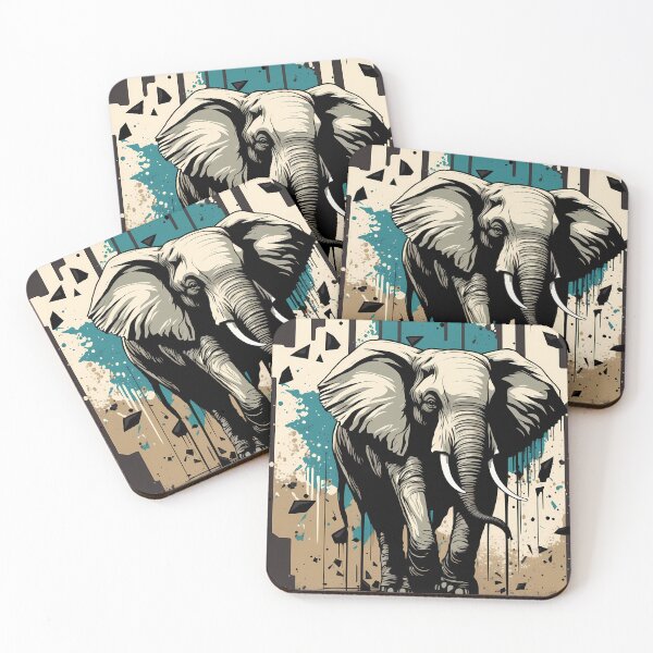 Item preview, Creative retro elephant design designed and sold by randrdesign.
