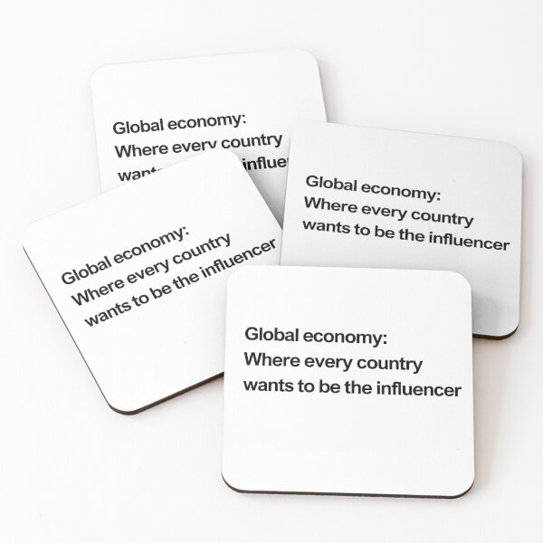 Item preview, Global economy: where every country wants to be the influencer black designed and sold by newprojectvibe.