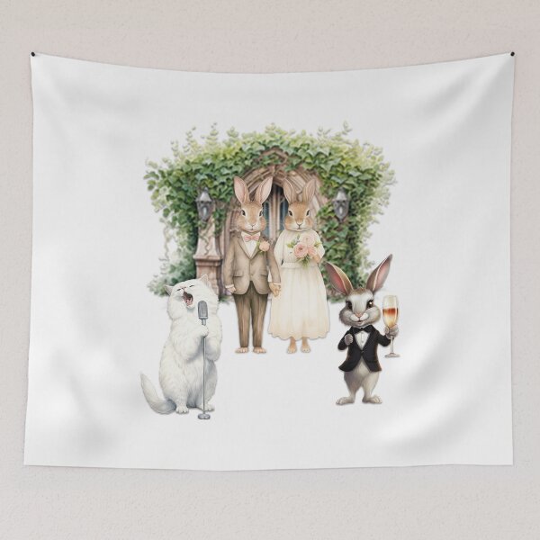 Item preview, Wedding Party Rabbits - Unique Design for Lovebirds designed and sold by GAGO5.