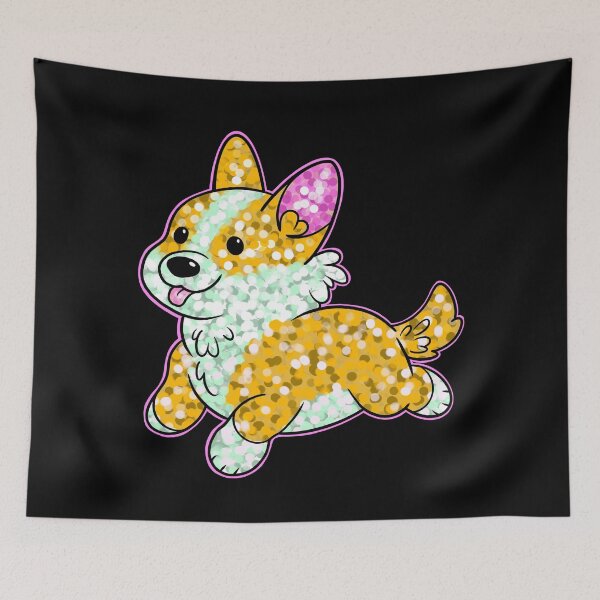 Item preview, Cute Glitter Corgie designed and sold by DrawsCutePaws.