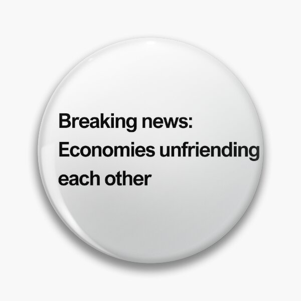 Item preview, Global news: Economies unfriending each other - black designed and sold by newprojectvibe.