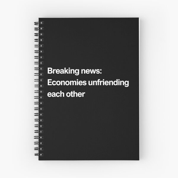 Item preview, Global news: Economies unfriending each other - white designed and sold by newprojectvibe.