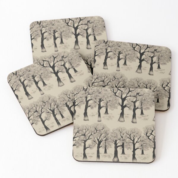 Item preview, Dark wood oak grey washed leaves designed and sold by ZipperDragon88.