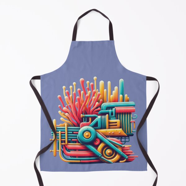 Item preview, Abstract Mechanical and Organic Shapes in Vibrant Hues designed and sold by KaleidoNest.