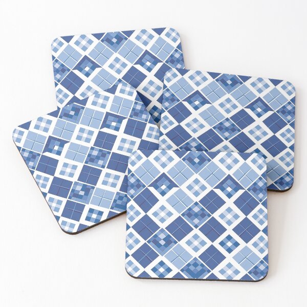 Item preview, Blue Argyle Pattern - Diamonds in Diamonds designed and sold by HausKatz.