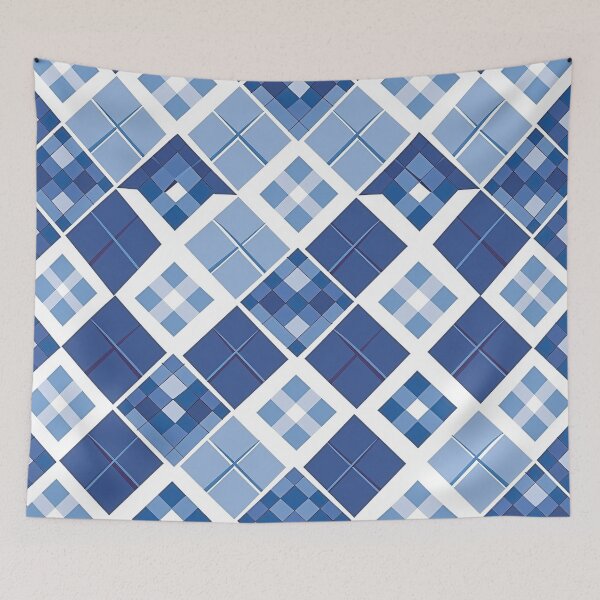 Item preview, Blue Argyle Pattern - Diamonds in Diamonds designed and sold by HausKatz.