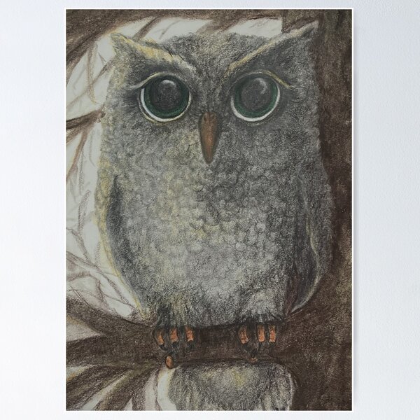 Item preview, Mr. Otto the Owl in Tree Perch designed and sold by OdomArt.