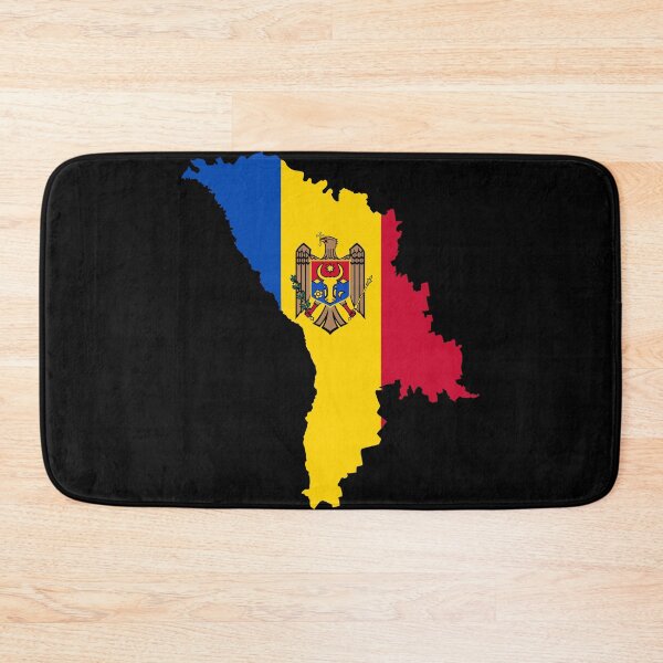 Item preview, Flag Map of Moldova designed and sold by feether-store.
