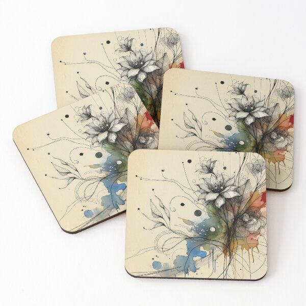 Item preview, Abstract Botanical Ink Dance designed and sold by Vlark555.