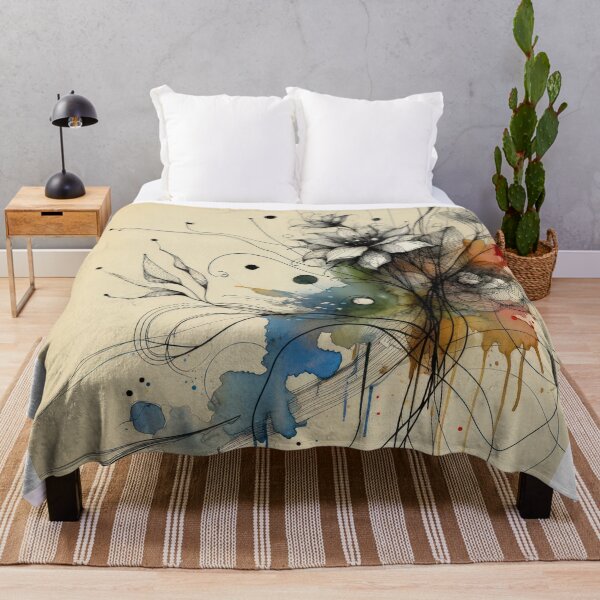 Item preview, Abstract Botanical Ink Dance designed and sold by Vlark555.