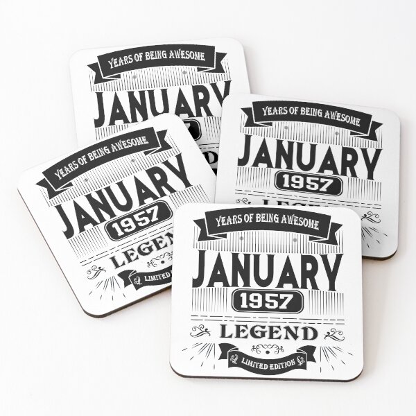 Item preview, Legend Were Born in January 1957 Limited Edition, Birthday Gift, Perfectly Aged years of Being Awesome Vintage 67th Birthday designed and sold by DjenShop.