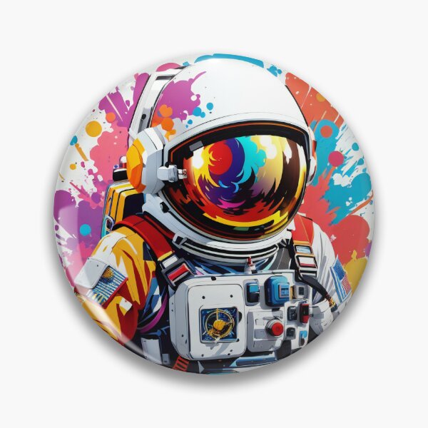 Item preview,  Spaceman Canvas: Cosmic Vibrance Colour and Exploration designed and sold by ArtComixHaven.