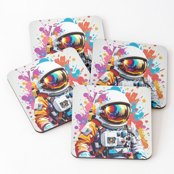 Item preview,  Spaceman Canvas: Cosmic Vibrance Colour and Exploration designed and sold by ArtComixHaven.