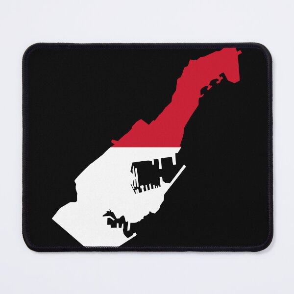 Item preview, Flag Map of Monaco designed and sold by feether-store.