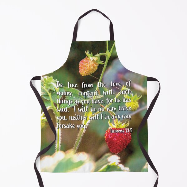 Item preview, Hebrews 13 5 Be Content Inspirational Bible Verse designed and sold by InsprtnlArtbyDP.
